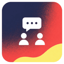 Icoon van twee ondernemers in gesprek binnen de ondernemerscommunity van StartUp Nijmegen